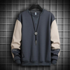 Männer sweatshirt für legere looks - trendiges langarmtop in khaki für den täglichen style