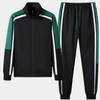 2-teiliges herren trainingsanzug-set – leichte freizeit-sportmode mit stylischer jacke und hose für entspannte wochenenden