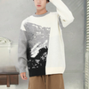 Männer pullover weicher strick casual wear - vielseitiger, stylischer jumper in schwarz und grau