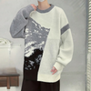 Männer pullover weicher strick casual wear - vielseitiger, stylischer jumper in schwarz und grau