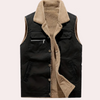 Männer ärmellose gilet warm mit sherpa-fütterung – vielseitiges layering für alle jahreszeiten