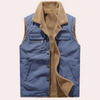 Männer ärmellose gilet warm mit sherpa-fütterung – vielseitiges layering für alle jahreszeiten