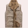 Männer ärmellose gilet warm mit sherpa-fütterung – vielseitiges layering für alle jahreszeiten