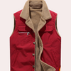 Männer ärmellose gilet warm mit sherpa-fütterung – vielseitiges layering für alle jahreszeiten