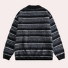 Männerpullover weicher schwarzer streifen-look - lässiger jumper für den alltag