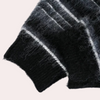 Männerpullover weicher schwarzer streifen-look - lässiger jumper für den alltag