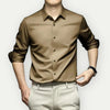 Knitterfreie männerhemd - stilvolle smart-casual bekleidung