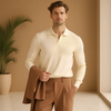 Männers polo-jumper im klassischen schnitt – vielseitiger strickpullover für den alltag