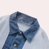 Männerschicker weisser denim-lagen-cardigan für vielseitige stilverbesserung