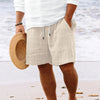 Lässigi gestreifte shorts - männer strandbekleidung für e stylische optik