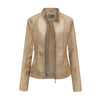Elegante lederjacke – stilvolle männeroberbekleidung