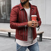Männers leder bikerjacke - robust und langlebig