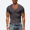 Männer v-ausschnitt t-shirt - leichtes sommeroberteil für den alltag