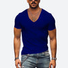 Männer v-ausschnitt t-shirt - leichtes sommeroberteil für den alltag