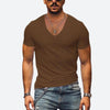 Männer v-ausschnitt t-shirt - leichtes sommeroberteil für den alltag