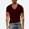 Männer v-ausschnitt t-shirt - leichtes sommeroberteil für den alltag