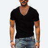 Männer v-ausschnitt t-shirt - leichtes sommeroberteil für den alltag
