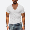 Männer v-ausschnitt t-shirt - leichtes sommeroberteil für den alltag