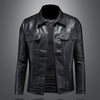 Männers lederjacke im zeitlosen biker-stil - hochwertige freizeitoberbekleidung