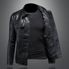 Männers lederjacke im zeitlosen biker-stil - hochwertige freizeitoberbekleidung