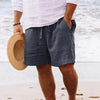 Männers leinen shorts – leichte freizeitkleidung für strand und outdoor