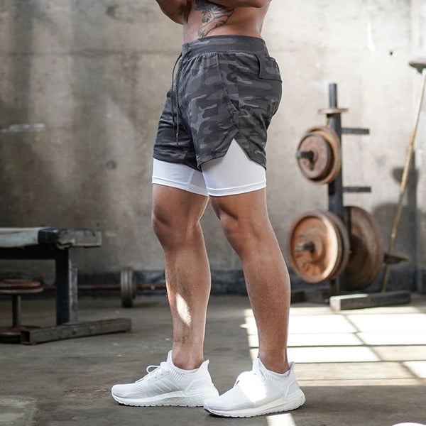 2-in-1 sportshorts - vielseitige herren athletic shorts