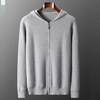 Männer zip-up hoodie - leichter strickpullover für lässige anlässe