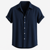 Männer short sleeve leinenhemd - atmungsaktives und lässiges casual-oberteil