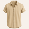 Männer short sleeve leinenhemd - atmungsaktives und lässiges casual-oberteil