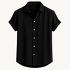 Männer short sleeve leinenhemd - atmungsaktives und lässiges casual-oberteil