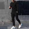 2-teiliges langarm-oberteil und hose - modische herren-loungewear