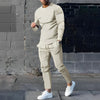 2-teiliges langarm-oberteil und hose - modische herren-loungewear