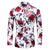 Männers blumiges hemd - stylische abendmode mit langem arm für smarte casual- und formelle anlässe