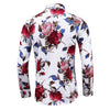 Männers blumiges hemd - stylische abendmode mit langem arm für smarte casual- und formelle anlässe