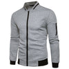 Lässige gequiltete zip-jacke – trendige herren-oberbekleidung
