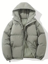 Männer daunenjacke mit kapuze – stilvoller wintermantel für kalte tage