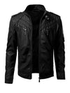 Männer leder bikerjacke - zeitloser reissverschluss stil, hochwertige materialien