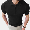 Männers zip-nacken polo-shirt - vielseitige freizeitmode für jeden tag
