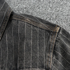 Männer freizeithemd mit modernem streifenmuster in denim-grau - stilvolle wochenendbekleidung