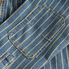 Männerschuerze aus denim – robuste langarm mit klassischem streifen-design für lässige anlässe
