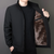 Leichter männer casual-jacke in schwarz - vielseitige alltagsmode für jeden anlass