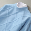 Männer cashmere pullover mit elegantem design für lässige anlässe - stylisches strickoberteil mit diamant-muster