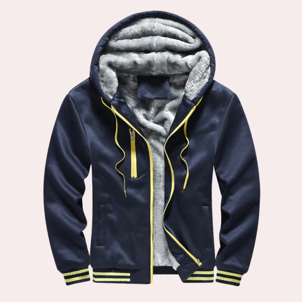 Herren Hoodie mit weichem Futter – Sommerjacke Alltag