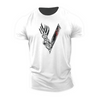 Männershirt mit einzigartigem wikinger-design für lässige anlässe - softer stoff, auffälliges motiv