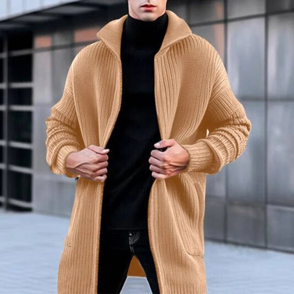 Männliches strickjacke - stilvolles und lässiges oberkleid mit langen ärmeln für den alltag