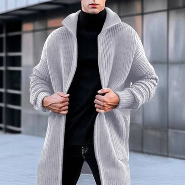 Männliches strickjacke - stilvolles und lässiges oberkleid mit langen ärmeln für den alltag