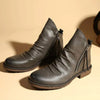 Männer leder stiefel - stylische reissverschlussdetails für lässige anlässe und täglichen komfort