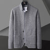 Männer cardigan im lässigen stil - vielseitige schichten für büro und freizeit