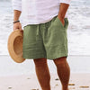 Männers leinen shorts - vielseitige sommer strandmode