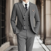 Herren 3-teiliger blazeranzug aus hochwertigem stoff - elegante, massgeschneiderte kleidung für hochzeiten und das büro